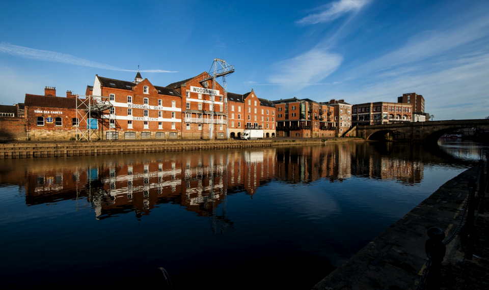 Old warehouse on River Ouse, York