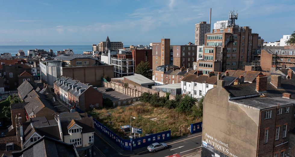 Panorama 360 aerial by drone Brighton High Level View